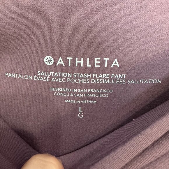 ATHLETA salutation stash flare pant size L - Picture 6 of 6